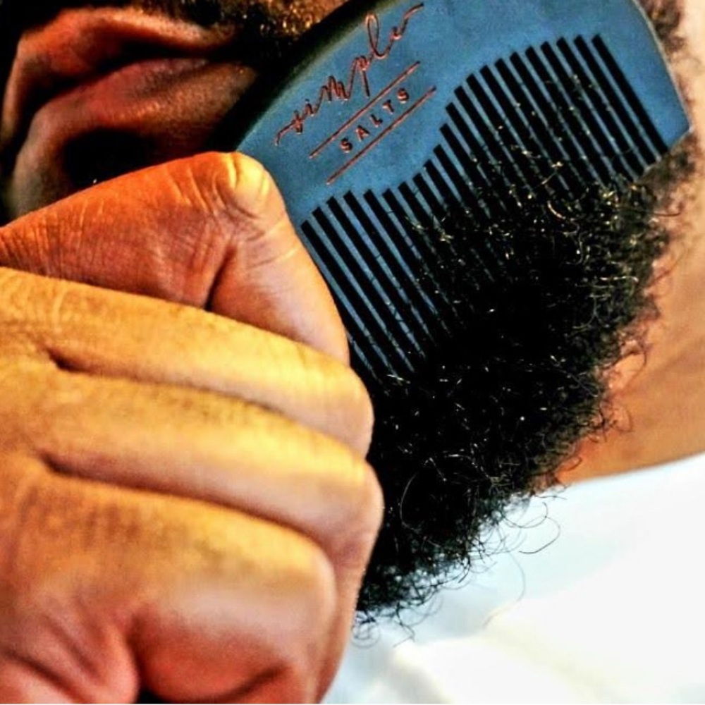 Men’s Peach Wood Beard Comb - Comb Only